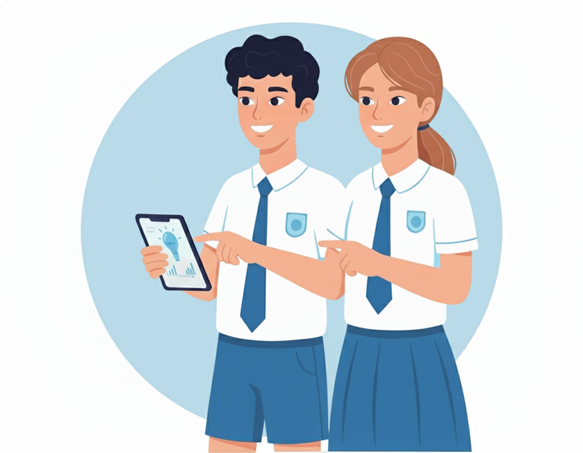 Students using Brainstorm learning apps on mobile — A/L exam preparation